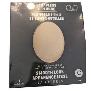NEW LA Express Strapless U Plunge Bra | Size C